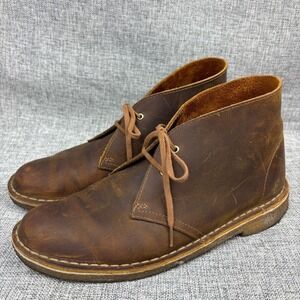 Clarks Originals Womens Desert Boots Size‎ 10M Beeswax Leather Chukka Boots 2016